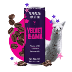 Espresso Martini with llama