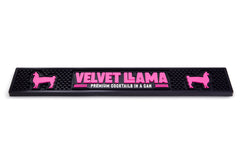 Velvet Llama bar rail mat, angled view
