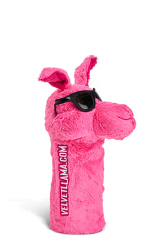 Pink Espresso Martini llama golf head cover