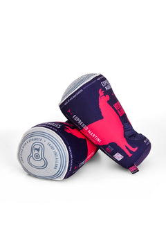 Velvet Llama Espresso Martini can slippers, side view