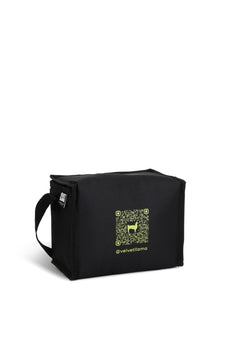 Velvet Llama cooler bag, back with QR code